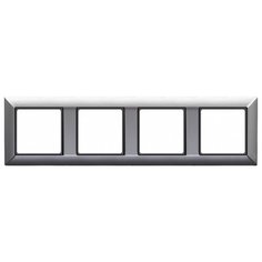 Рамка 4п JUNGEP484AL ECO Profi, алюминиевый