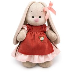 Мягкая игрушка Basik&Ko Зайка Ми в платье и переднике с рюшами, 25 см, в подарочной коробке (StS-462) Basik&Co