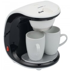 Кофеварка FIRST FA-5453-2 White/black, 450 Вт, 2 чашки