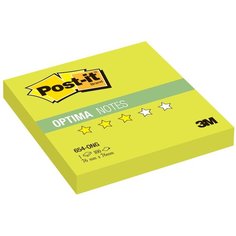 Post-it Блок-кубик Optima, 76х76 мм, 100 штук (654) салатовый неоновый