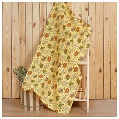 Доляна Полотенце для бани "С легким паром" 80х 150 см, хлопок вафельное полотно