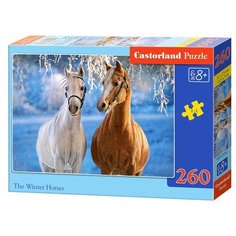 Castor Land Пазл "Лошади зимой", 260 элементов Castorland