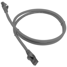 Патч-корд Lanmaster LAN-PC45 RJ-45 (m) - RJ-45 (m) CAT6a S/FTP, 1 шт., серый, 5 м
