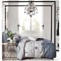 Комплект постельного белья Jardin 3220/17-15, евро 50*70, сатин элит