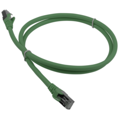 Патч-корд Lanmaster LAN-PC45 RJ-45 (m) - RJ-45 (m) CAT6a S/FTP, 1 шт., зеленый, 0.5 м