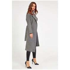 Пальто с принтом "гусиная лапка" T4F W9814.01 Черный 42 Tom Farr