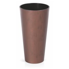 Кашпо для цветов Prosperplast Tubus Slim Corten 64+35л, кортен сталь DTUS400C-7601U