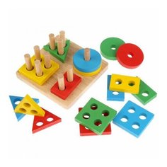 Игрушка деревянная "буратино" пирамида