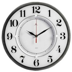 Часы настенные кварцевые Рубин Классика 2362206 белый