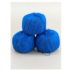 Пряжа Пехорка Успешная, 100 % хлопок, 50 г, 220 м, 3 шт., 026 василек