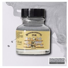 Тушь Winsor&Newton, 30 мл, серебряный