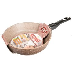 Сковорода катюша 9122 22 см (коричневый)