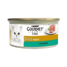 Gourmet Консервы Паштет Gourmet Gold с кроликом для кошек - 12182548/12318132/12439966, 0,085 кг (10 шт)