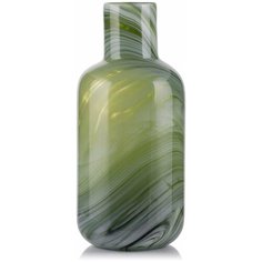 Ваза для цветов " Разводы "26.5см ,стекло,зелёная,YM1333 Todi