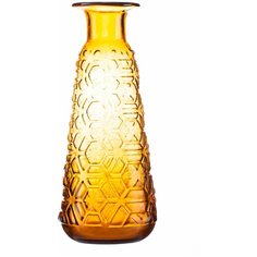 Ваза для цветов " Рельеф" 34см ,стекло, бронзовая,YM1357 Todi