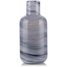 Ваза для цветов " Разводы "26,5см ,стекло,серая,YM1335 Todi