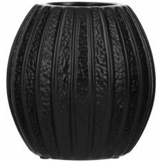 Ваза для цветов " Полосы " 16см,керамика ,черная (YM1363) Todi