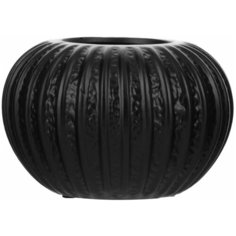 Ваза -шар для цветов 10см , размер S ,керамика, черная (YM1365) Todi