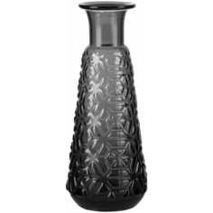 Ваза для цветов " Рельеф"25см ,стекло, серая,YM1354 Todi