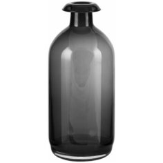 Ваза для цветов 21см, стекло,серая,YM1322 Todi