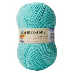 Пряжа Пехорка Школьная, 100 % акрил, 50 г, 150 м, 3 шт., 581 светлый изумруд