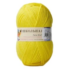 Пряжа Пехорка Школьная, 100 % акрил, 50 г, 150 м, 3 шт., 27 лимон
