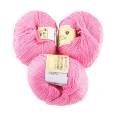 Пряжа Пехорка Детский каприз трикотажный 3, 50 % шерсть, 50 г, 400 м, 3 шт., 11 ярко-розовый