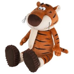 Мягкая игрушка Тигр Костян в Вязаном Шарфе и Уггах, 20 см - Maxitoys [MT-MRT022114-20]