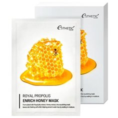Esthetic House Тканевая маска с медом и прополисом Royal Propolis Enrich Honey Mask, 25 мл, 5 шт.