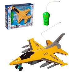 Самолет "Истребитель" с двух канальным пультом управления, со световыми эффектами, 2 вида, в коробке A Btoys