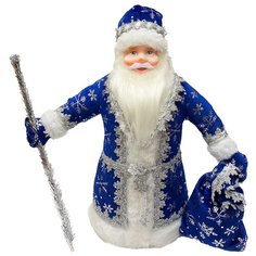 Фигурка Батик Дед Мороз под елку (ДМ-11), белый/синий