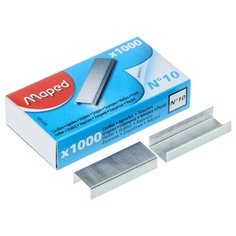 Скобы для степлера №10 Maped "Standard", никелированные, 36 упаковок на 1000 шт.