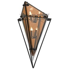 Настенный светильник Wertmark Rombo WE244.05.001, G9, 35 Вт, кол-во ламп: 5 шт., цвет арматуры: черный, цвет плафона: оранжевый