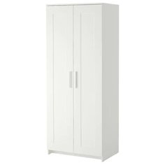 BRIMNES бримнэс Шкаф платяной 2-дверный, белый78x190 см Ikea