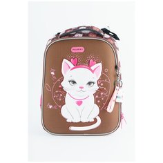 Школьный ранец с мешком и брелком в комплекте NUK21-G6001-02 Коричневый Nukki