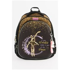 Школьный ранец с мешком и брелком в комплекте NUK21-G9001-02 Черный Nukki