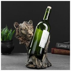 Подставка под бутылку "Тигр" бронза. 16х18х24см 4941671 Хорошие сувениры