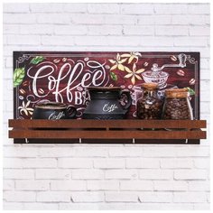 Полка для кухни «Barista», коричневый, 35 х 10 х 18 см Вселенная Порядка