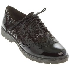 Полуботинки броги JANA , размер 37 , черный