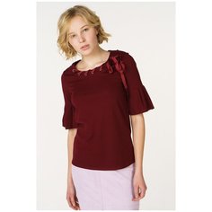 Блуза adL, размер 40/XS, бордовый