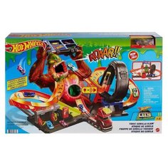 Автотрек Hot Wheels Набор игровой Сити Атака бешеной гориллы - Mattel [GTT94]