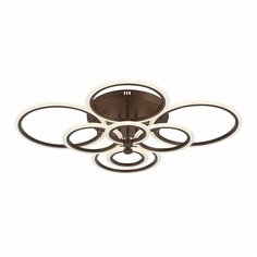 Люстра светодиодная Evoled SLE500572-08, 212 Вт, цвет арматуры: коричневый, цвет плафона: коричневый