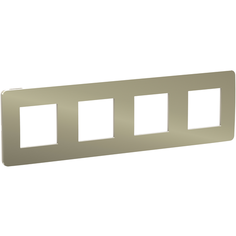 Рамка 4п Schneider ElectricNU280851, бронзовый
