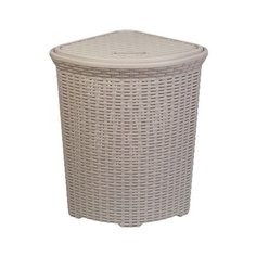 Violet Корзина для белья угловая Ротанг 50х41х58 см латте