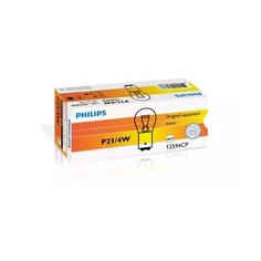 Лампа P21/4W 12V 21/4W BAZ15d, PHILIPS, 12594CP