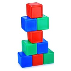 Кубики цветные (9 элементов) Омская фабрика игрушек