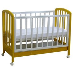 Детская кроватка Фея 600 белый-солнечный