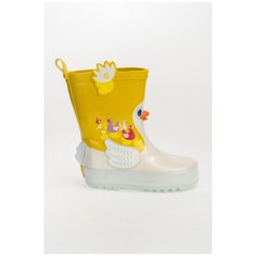 Резиновые сапоги с лебедем 8948B Желтый 25 Kakadu