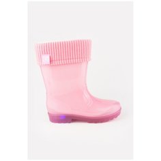 Резиновые сапоги со светящейся подошвой и светодиодами 8947A Розовый 34 Kakadu