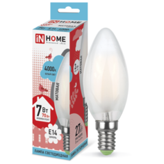 Светодиодная лампа In Home LED-СВЕЧА-deco 7Вт 230В Е14 4000К 630Лм матовая 4690612006789